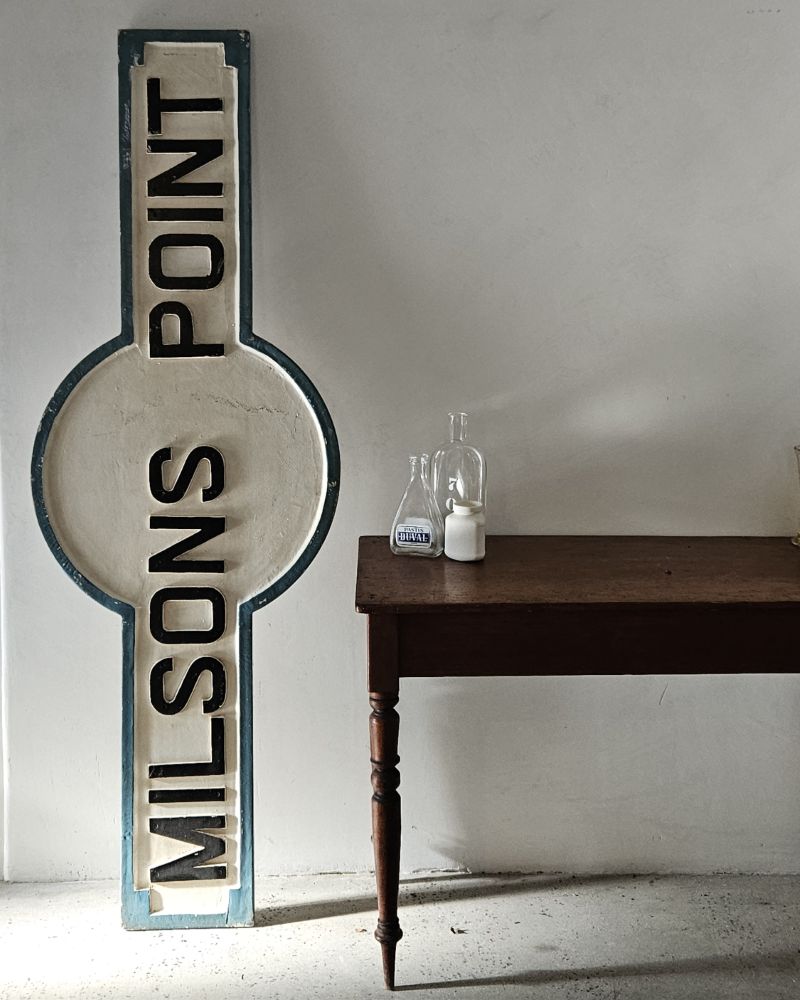 Milsons Point Railway Sign