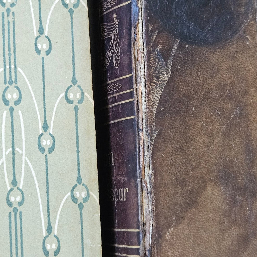 French Antique Leather Bound Books