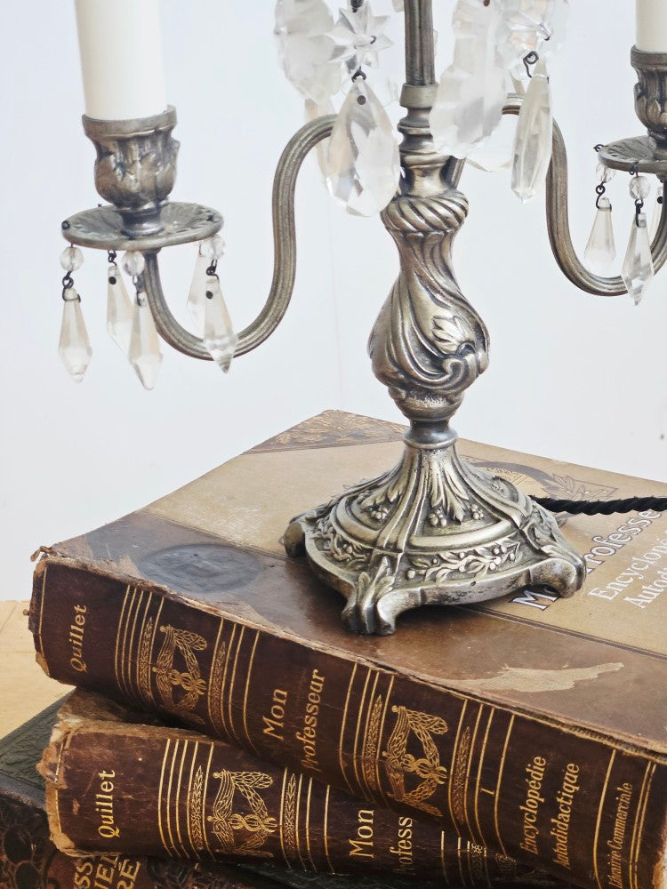 French 19thC Girandole Lamp