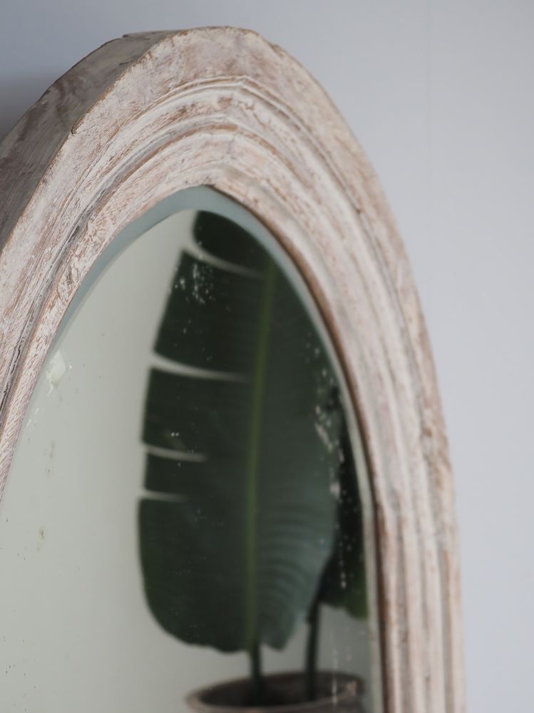 Arched Teak Mirror