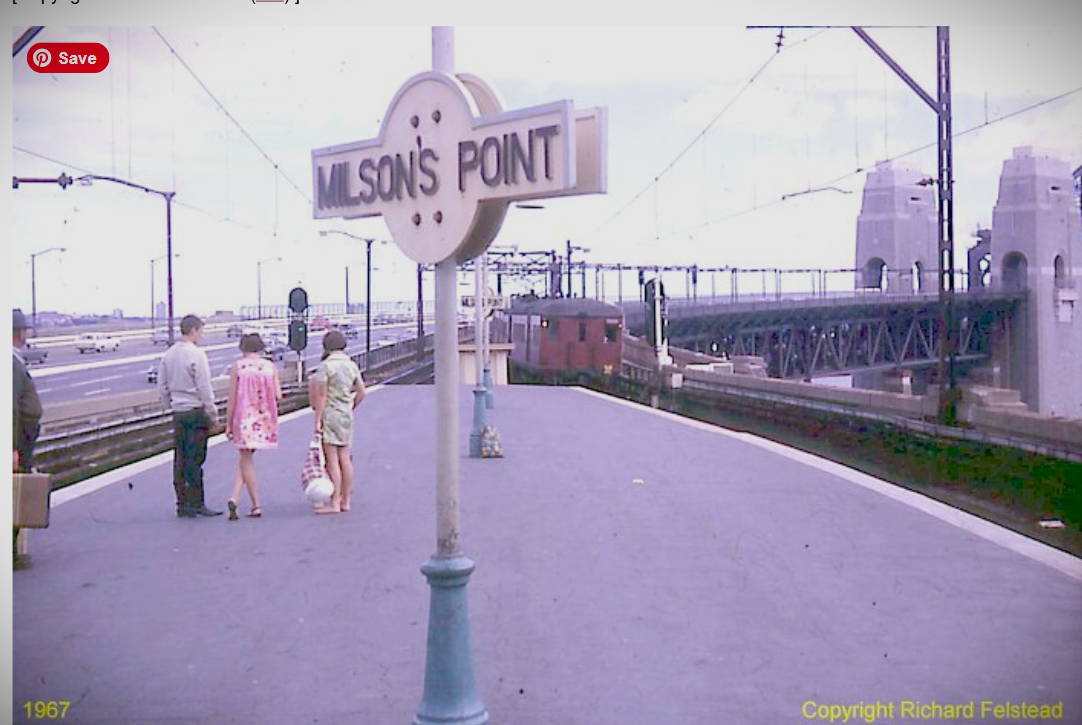 Milsons Point Railway Sign