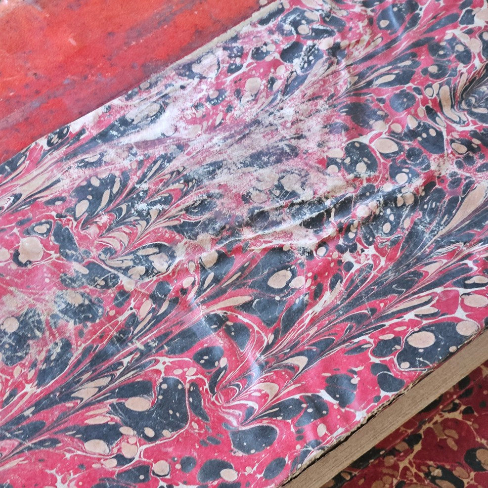 French Antique Leather Bound Books