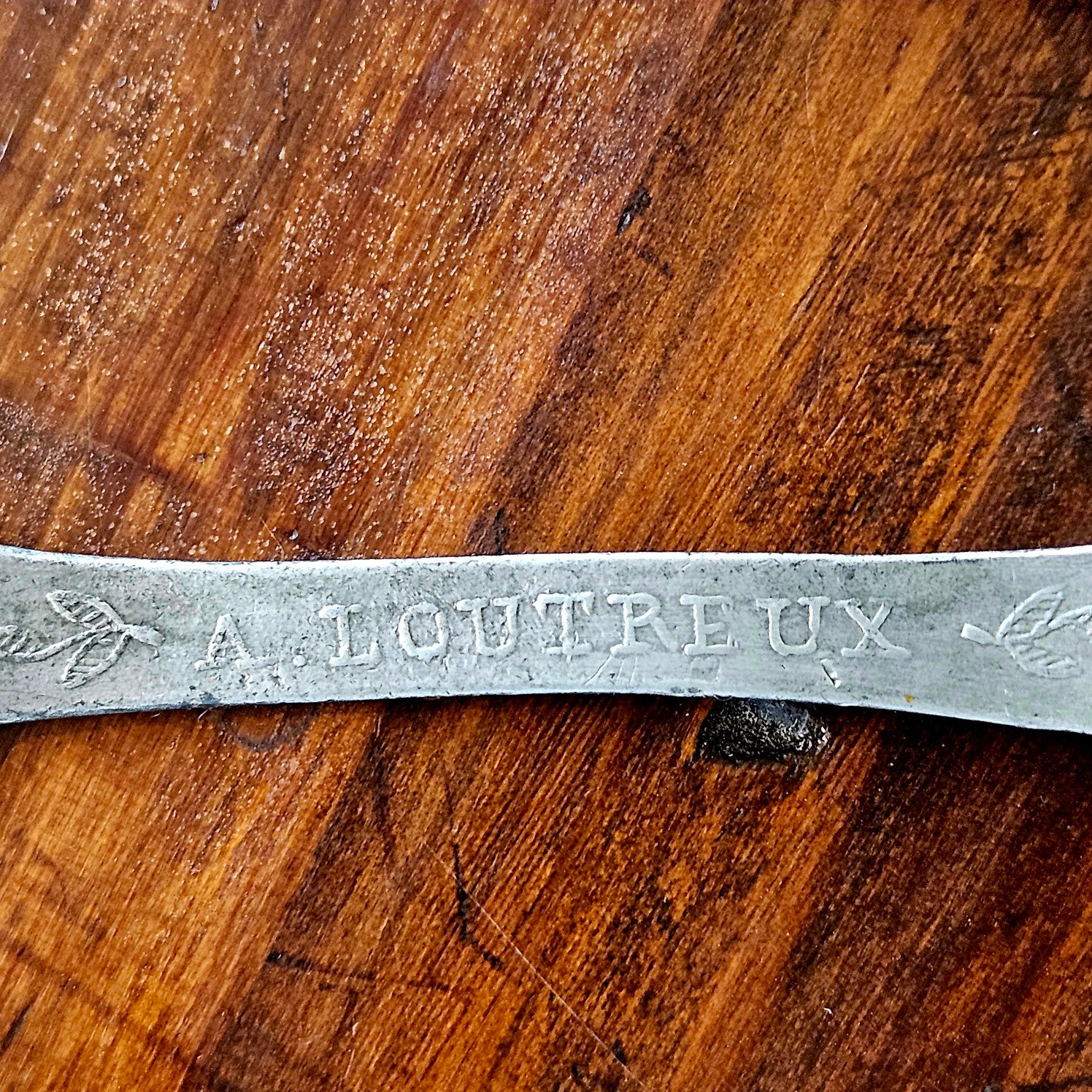 Set of French Pewter Spoons