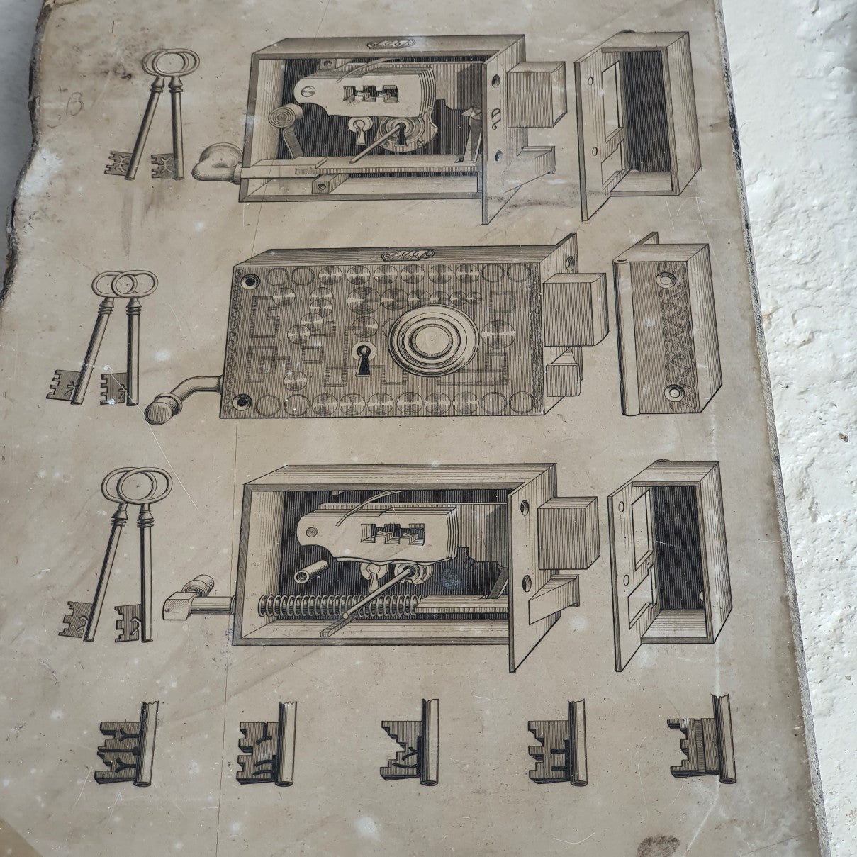 19thC Stone Print Blocks