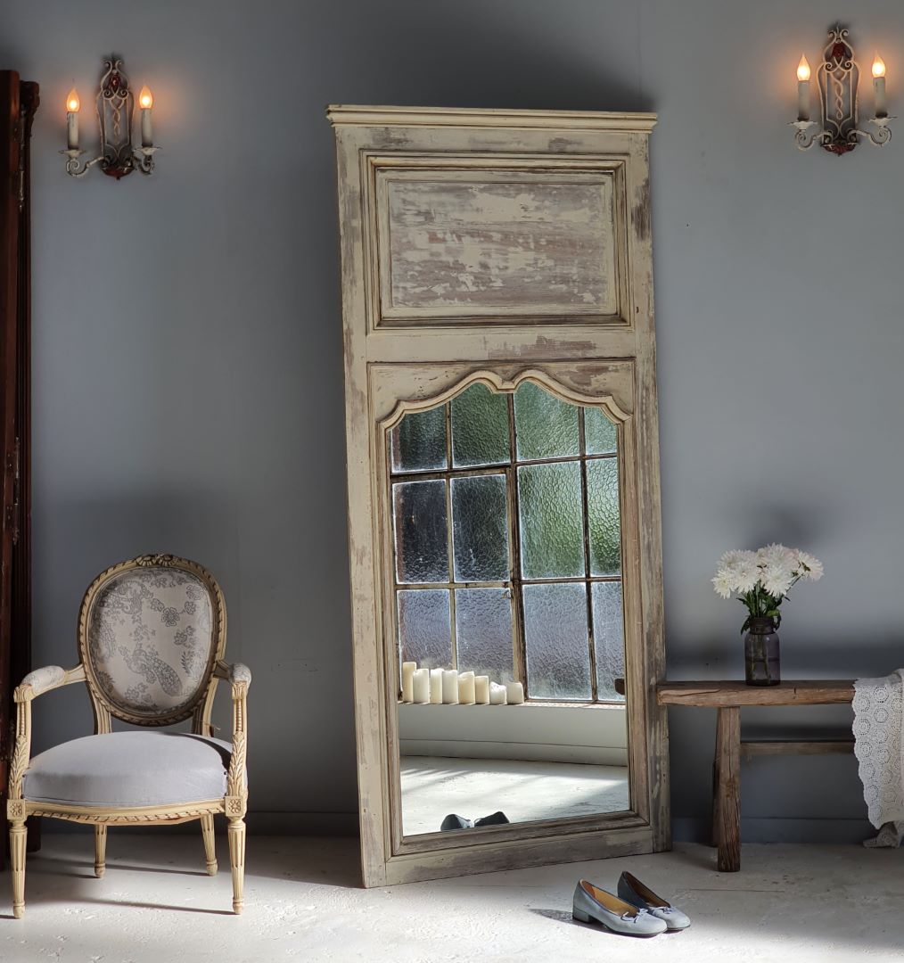 French White-Washed Mirror