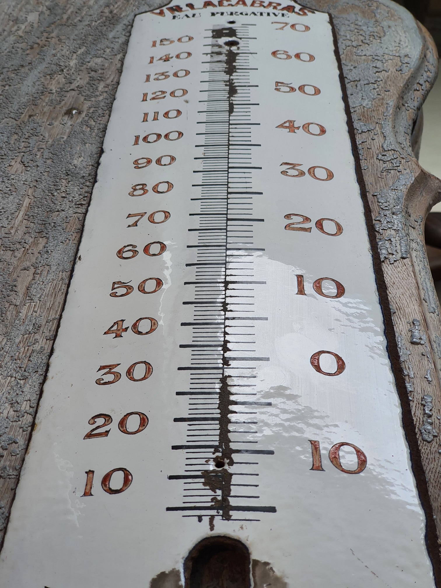 Vintage Enamel Thermometer