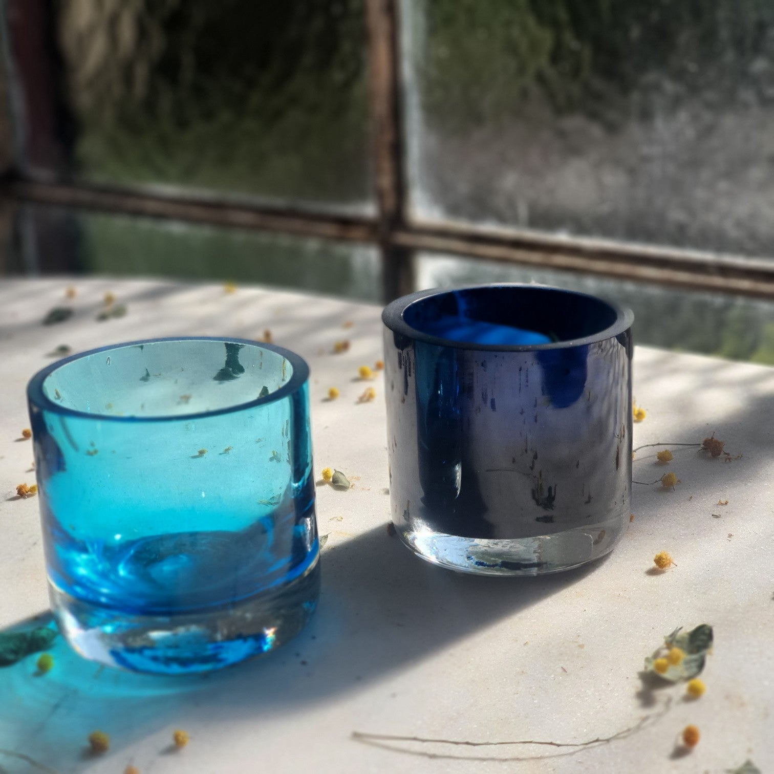 Blue Glass Votive