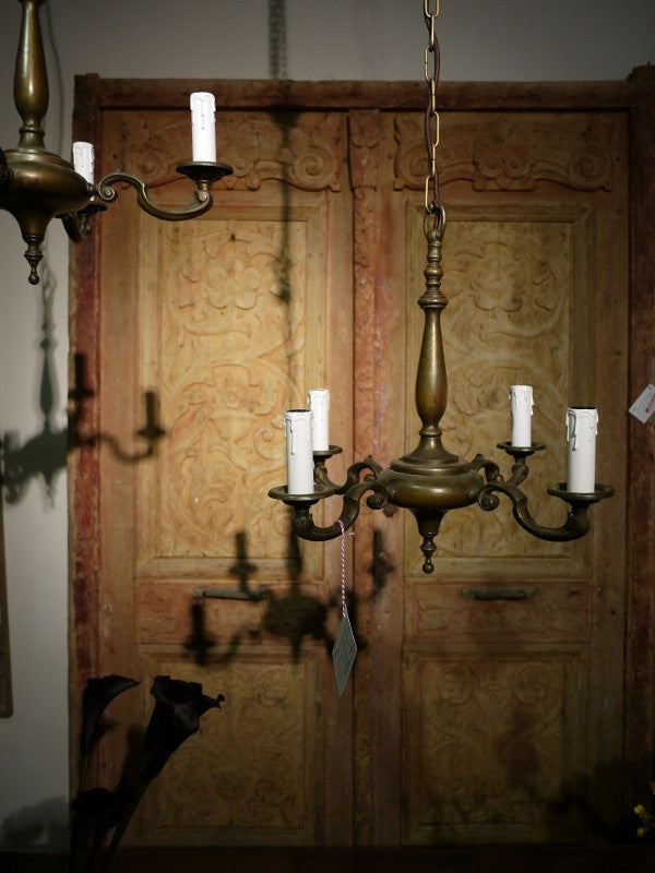 20thC Brass Candelabra