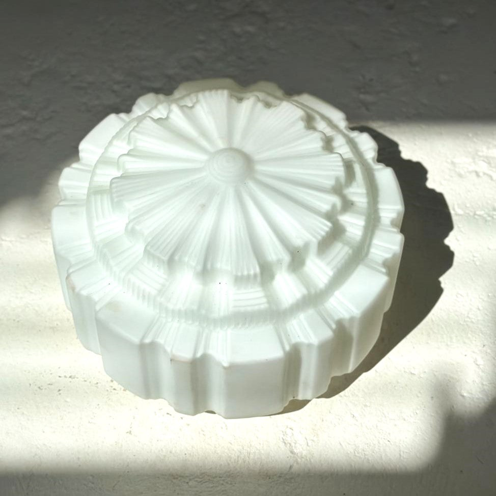 Image 1 Large 36cm D, antique lightshade