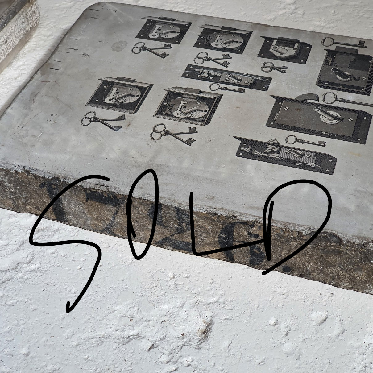 19thC Stone Print Blocks