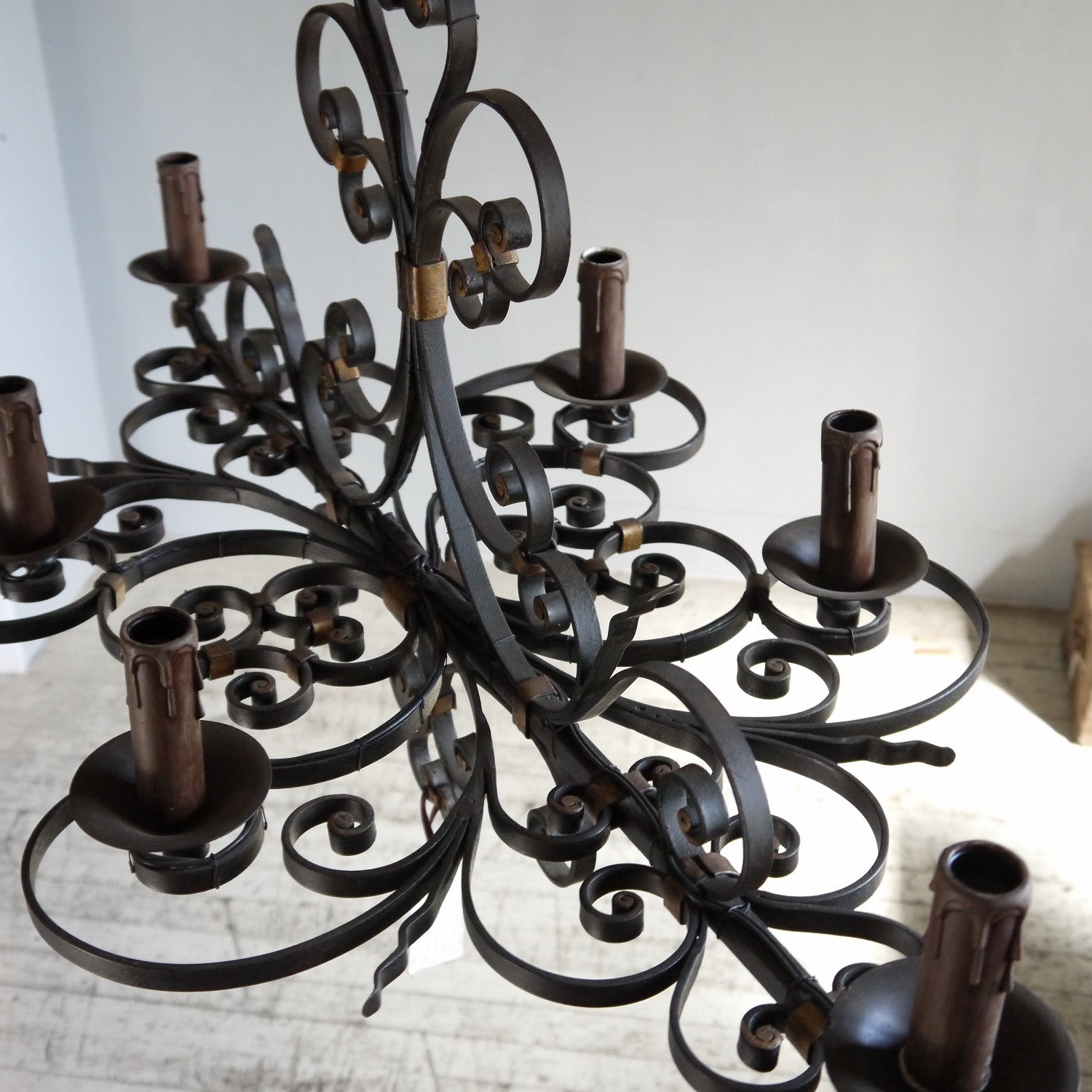 French Iron Chandelier