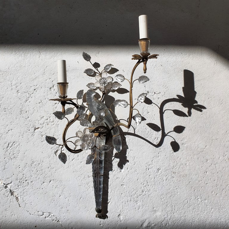 French Bird Wall Sconces