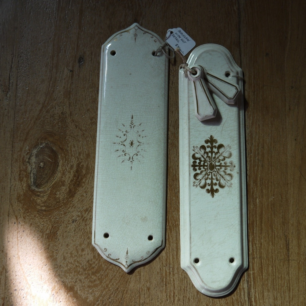 19thC B/W Porcelain Hardware, Antiques, Byron Bay