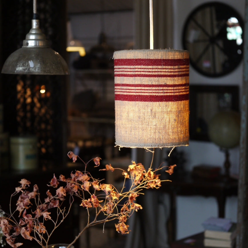 French Raw Linen Pendants