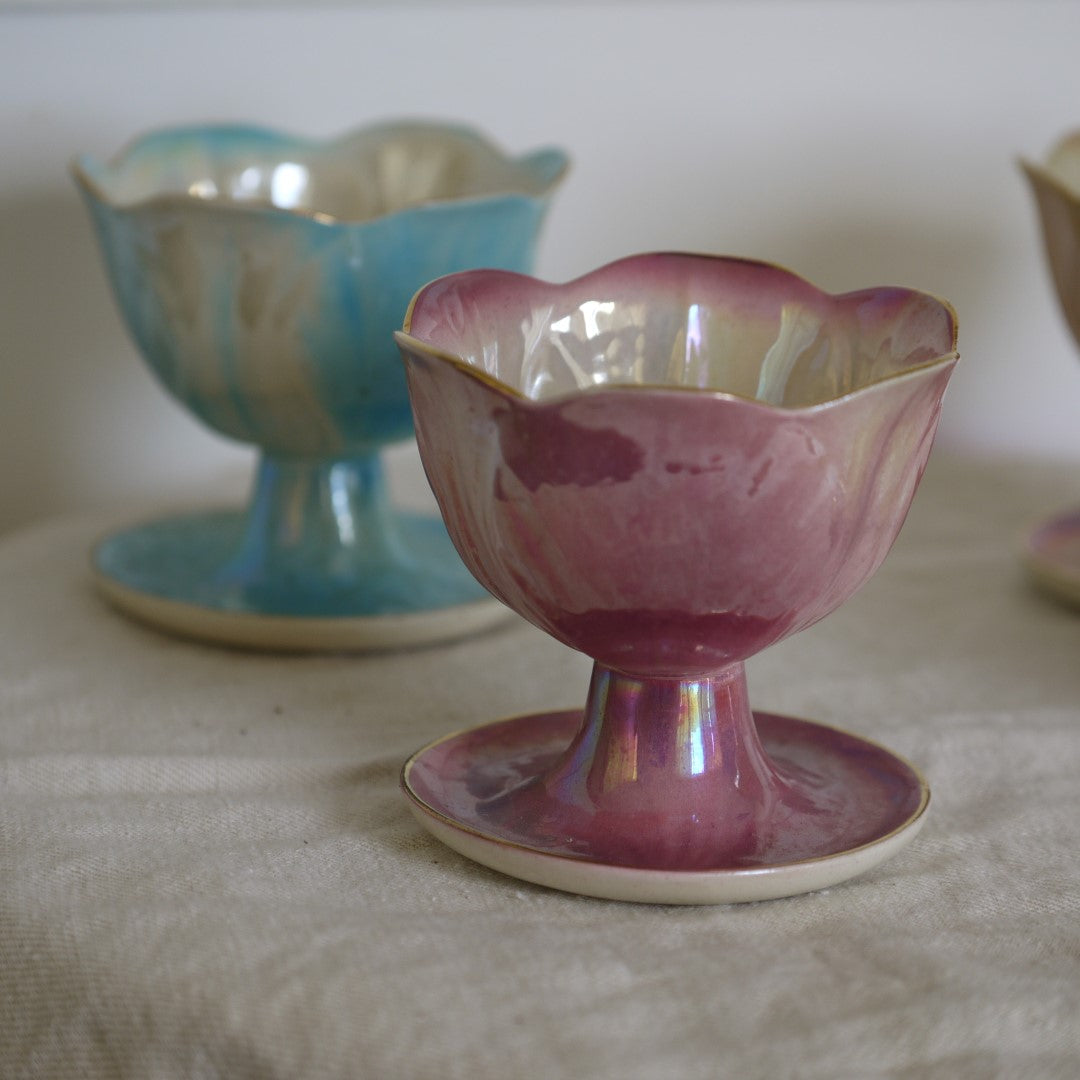 Lustreware Parfait Bowls