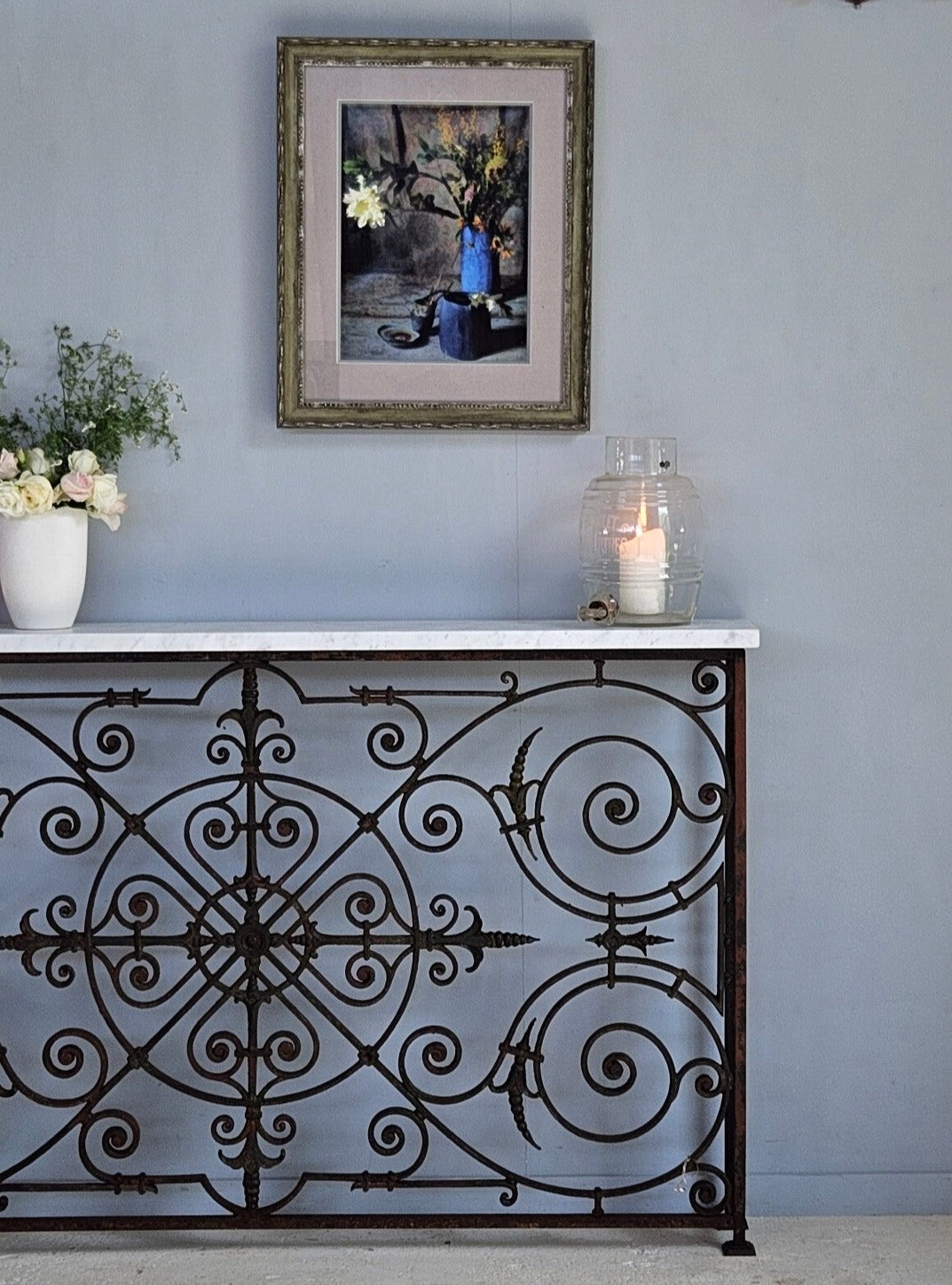 French 19thC Iron Console