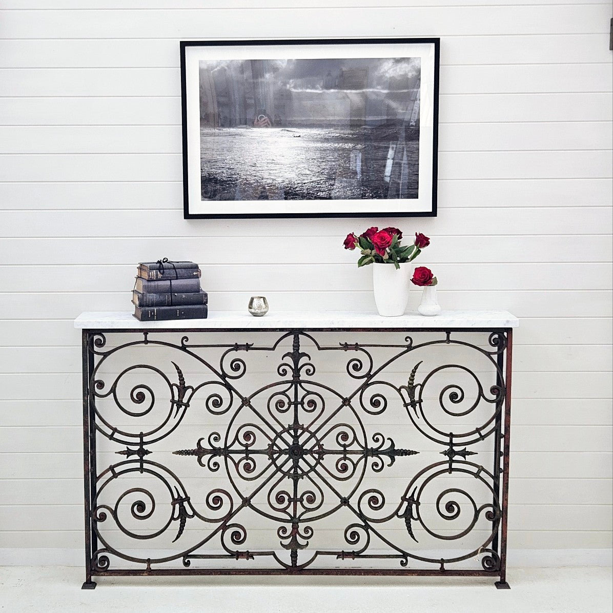 French 19thC Iron Console