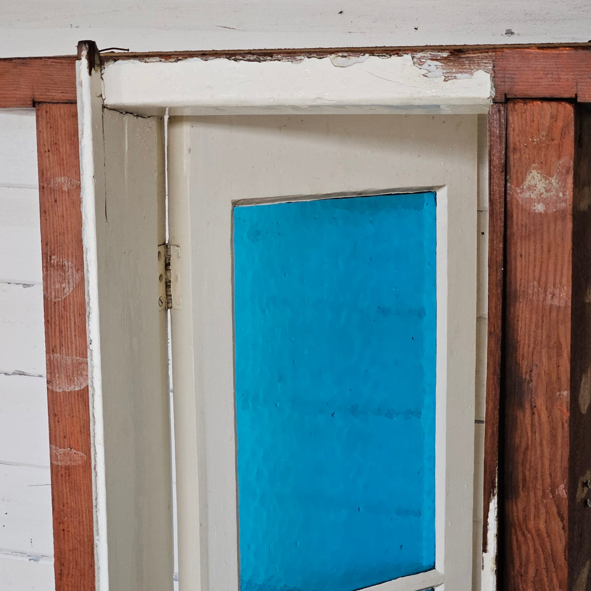 Blue Casement Window