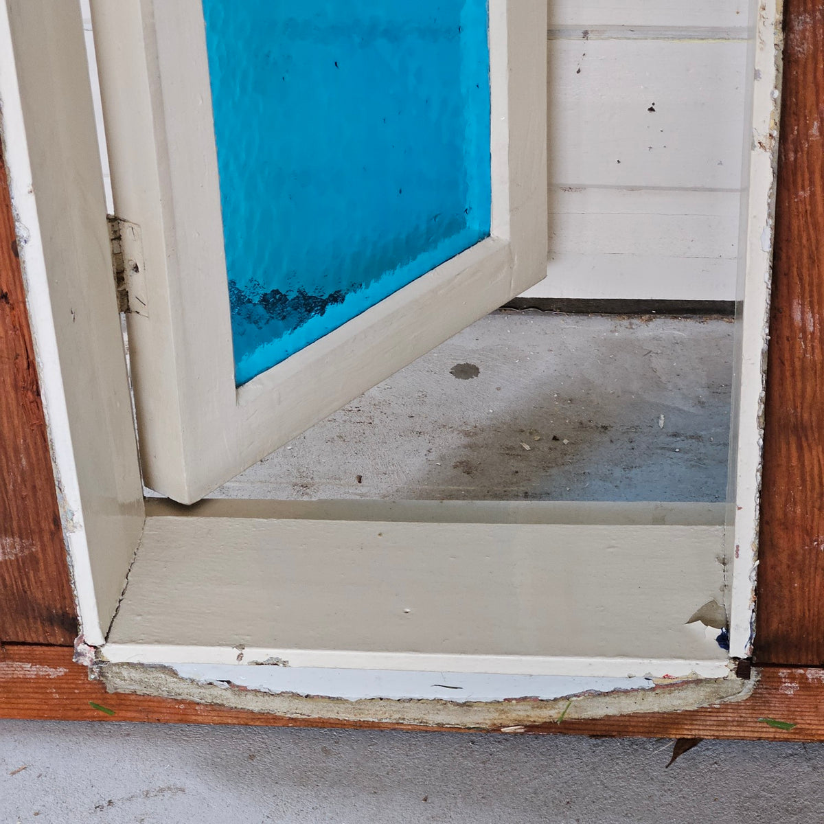 Blue Casement Window