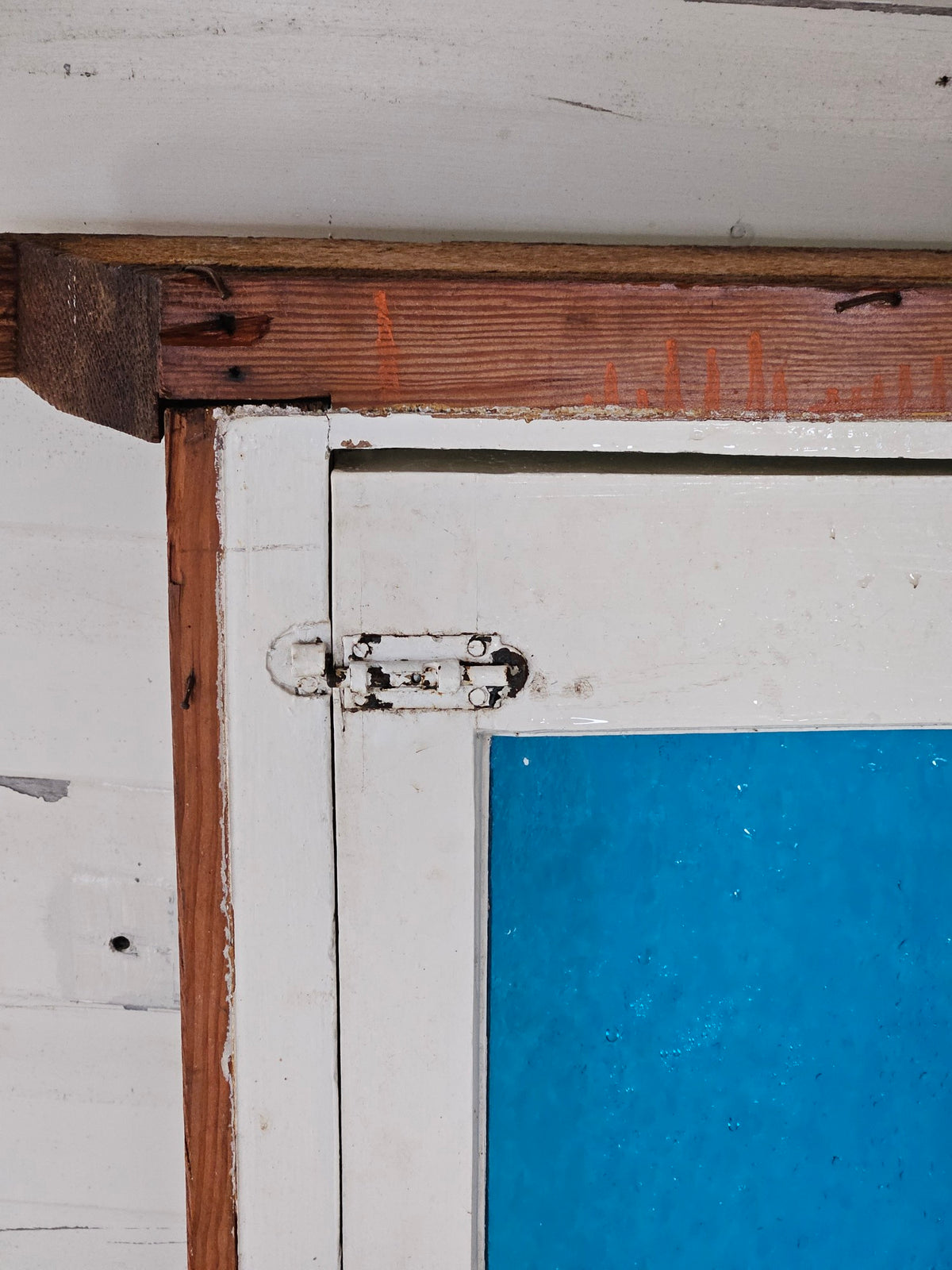 Blue Casement Window