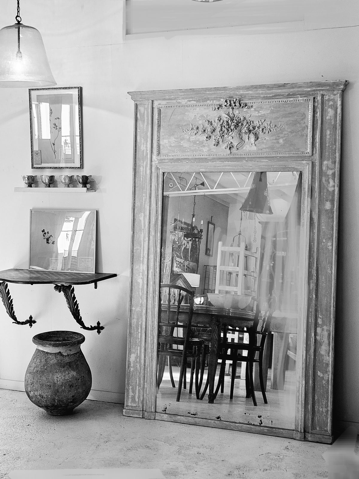 French Trumeau Mirror
