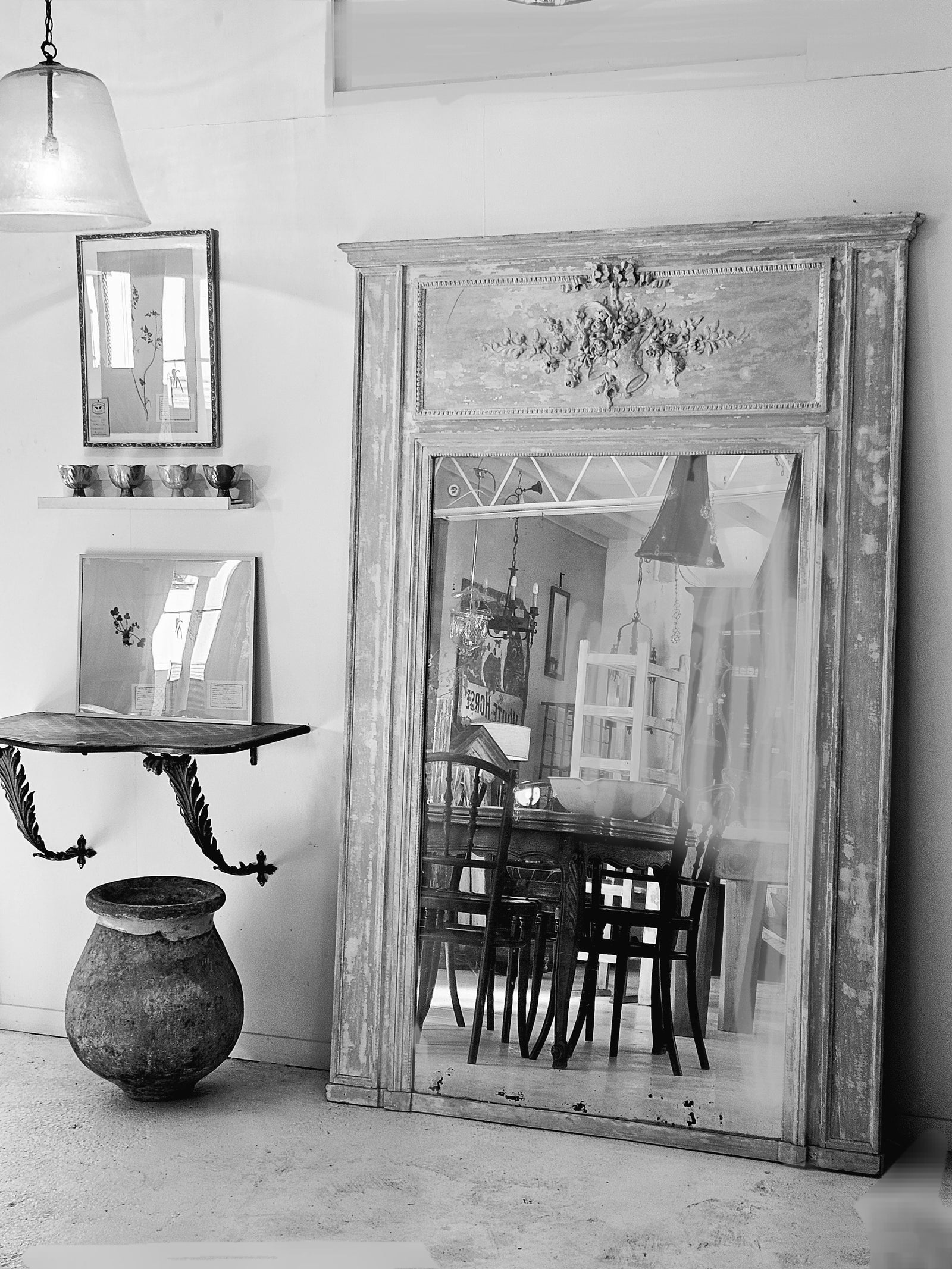 French Trumeau Mirror