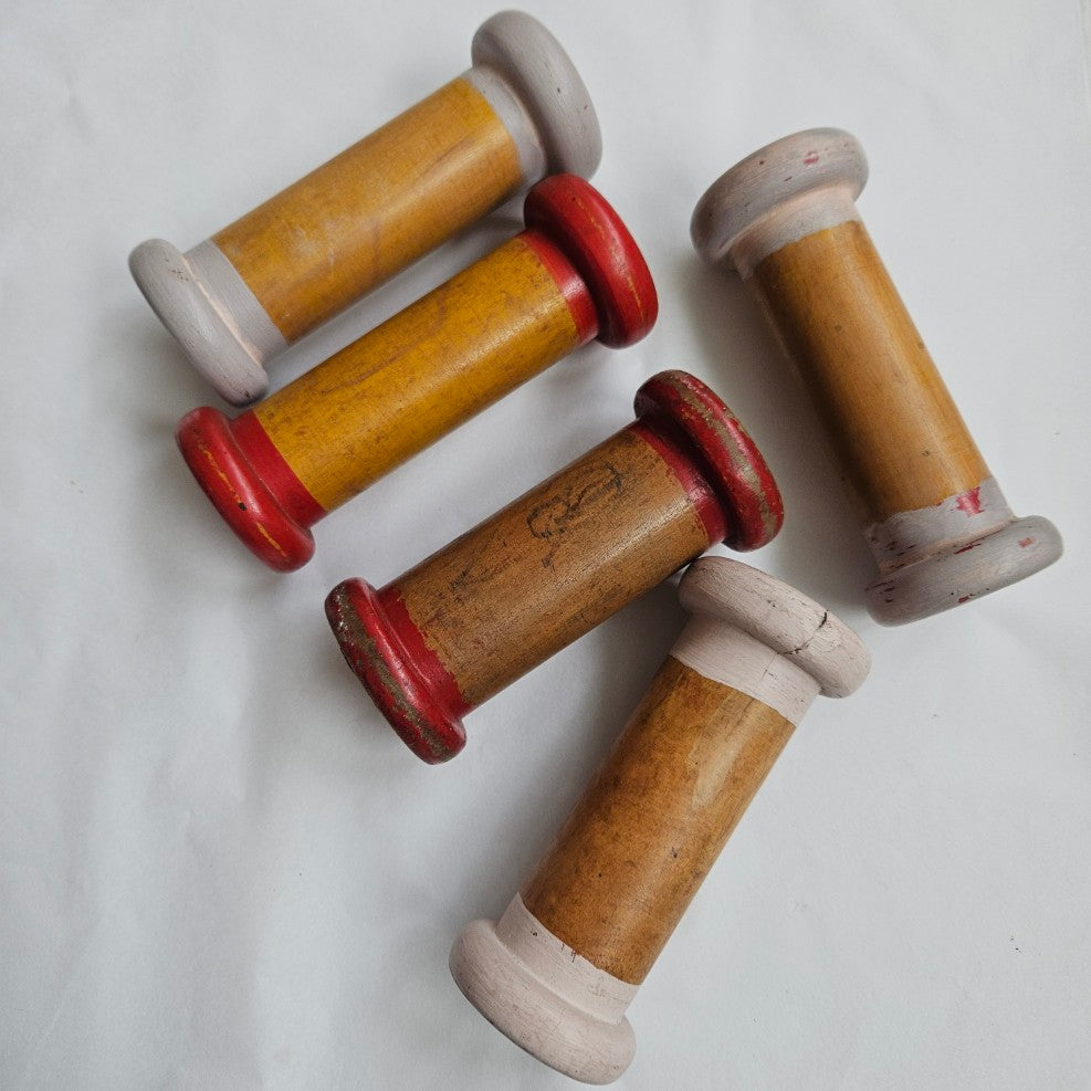 Vintage Wooden Bobbins