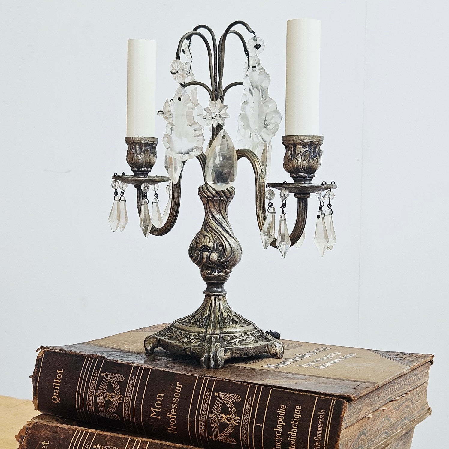 French 19thC Girandole Lamp