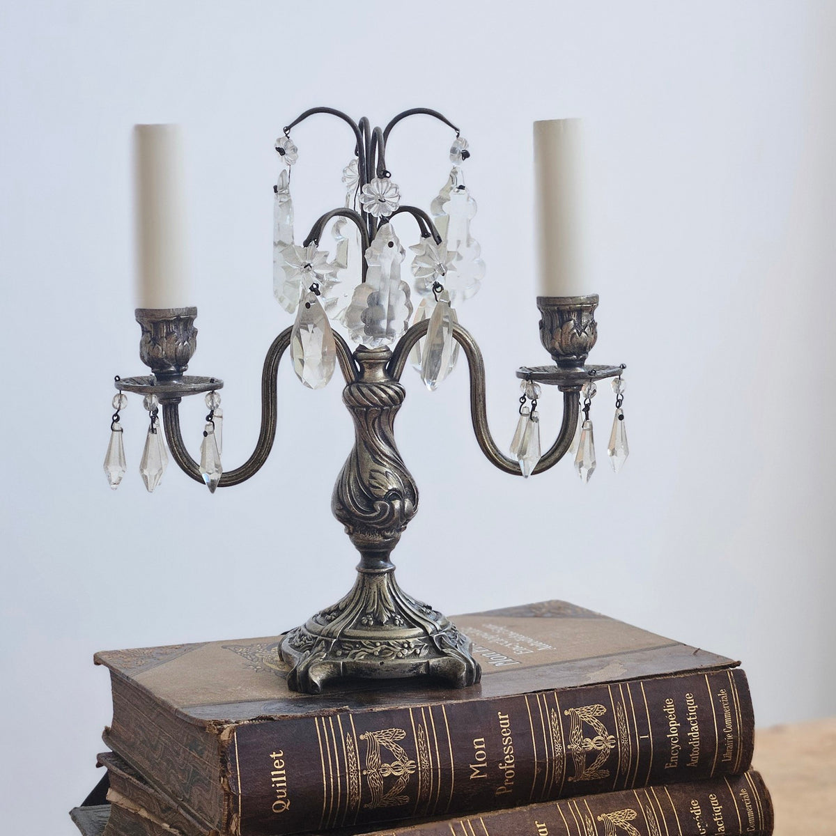 French 19thC Girandole Lamp