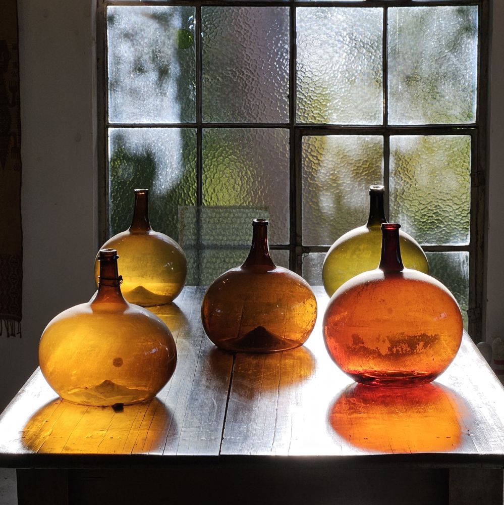 French Glass Demi-John