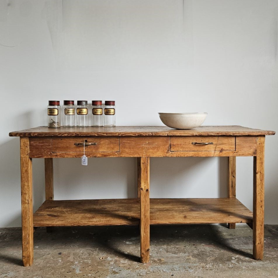 French Pine Workshop Table