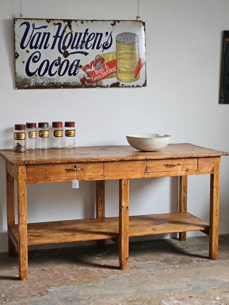 French Pine Workshop Table