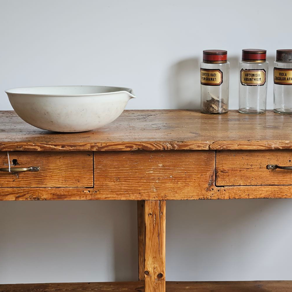 French Pine Workshop Table
