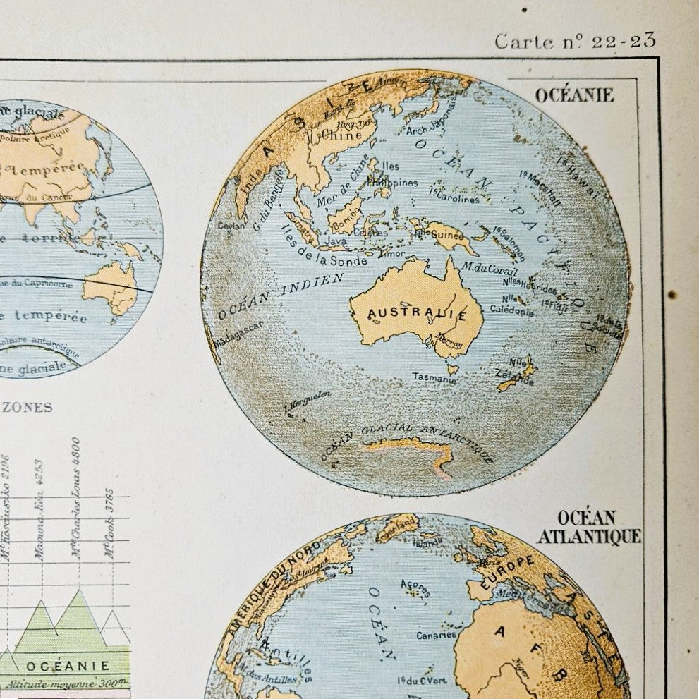 Antique French Atlas - Hachette 1930