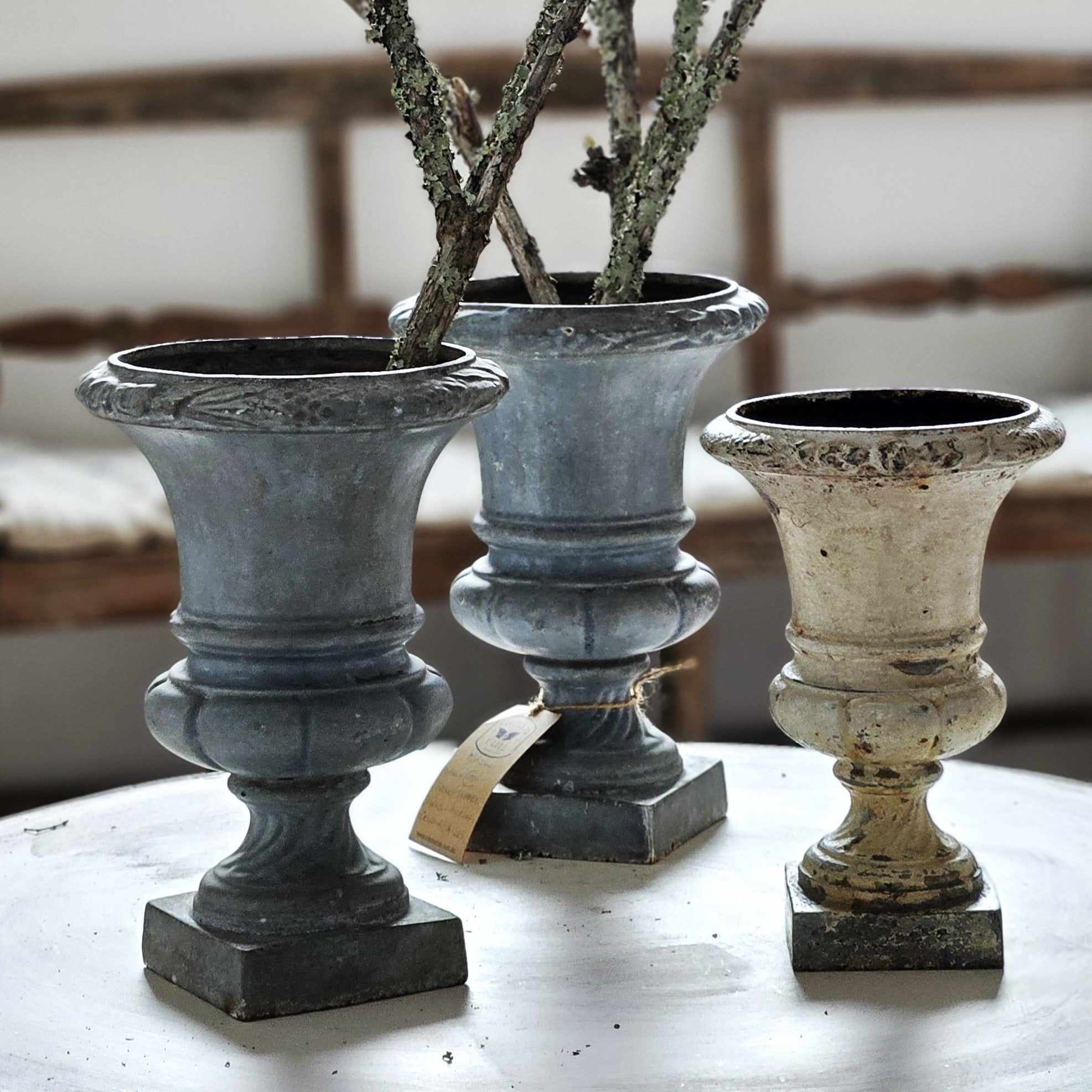 Enamel French Urns