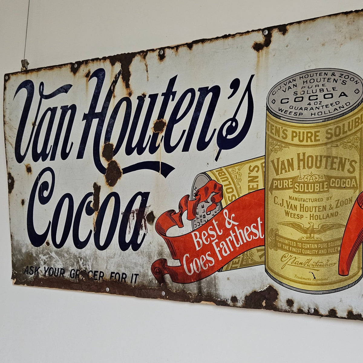 Van Houten&#39;s Cocoa Sign