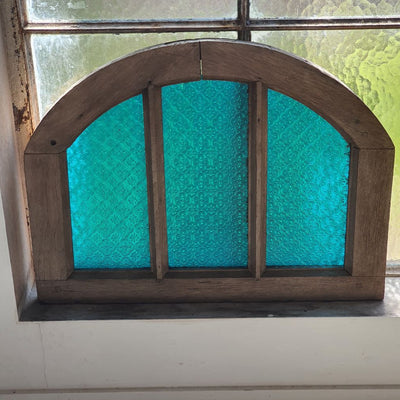 Blue Arched Fanlight