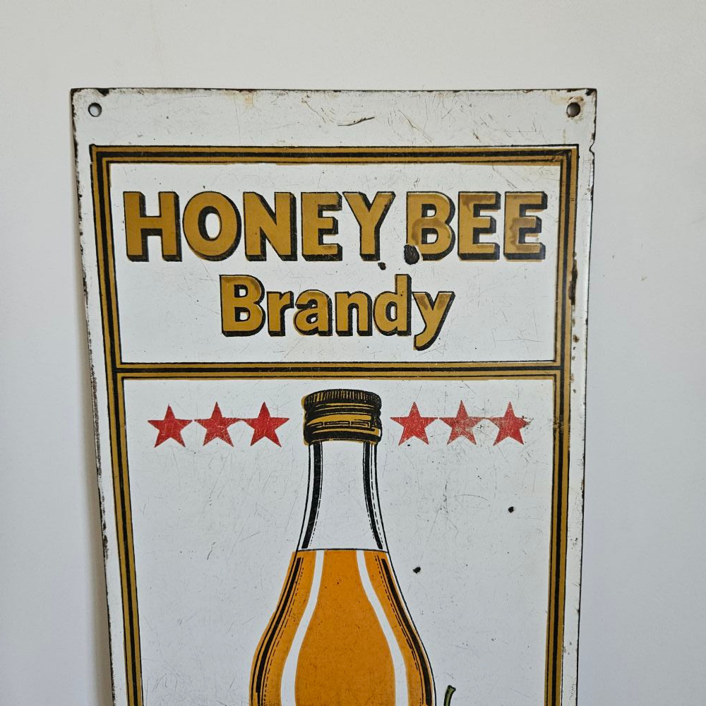 Honey Bee Enamel Sign c 1930's