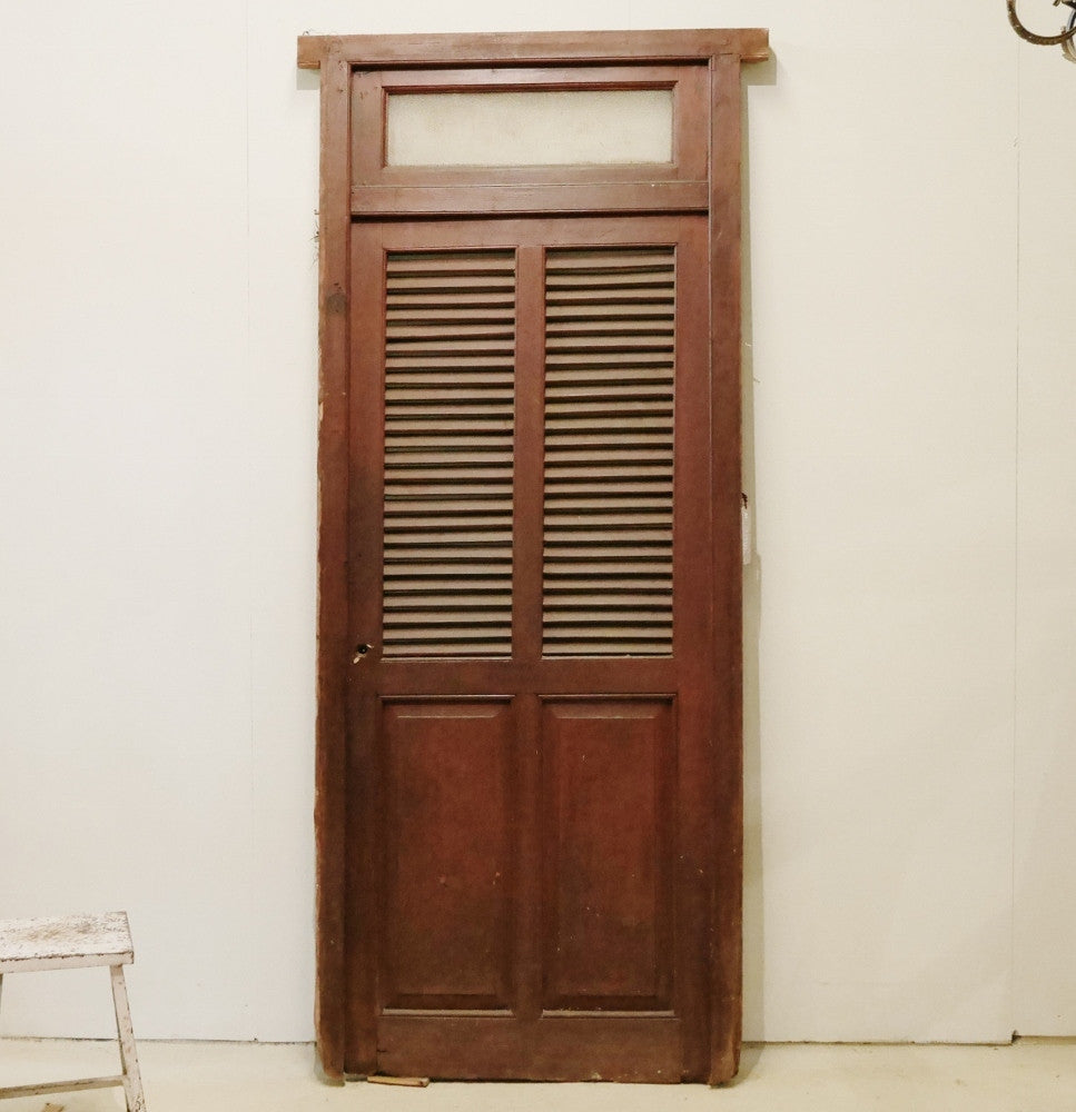 Shuttered &#39;Red&#39; Door