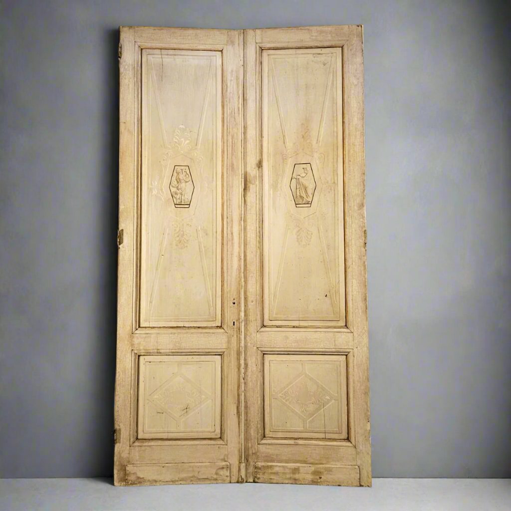 French Painted Salon Doors
