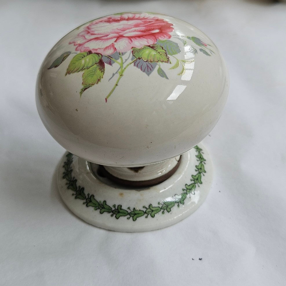 Hand Painted Porcelain Door Handles