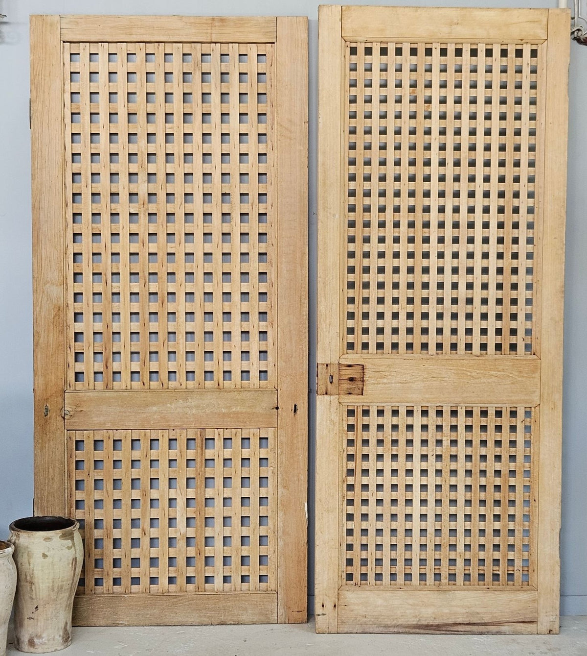 Early Pine Lattice Door