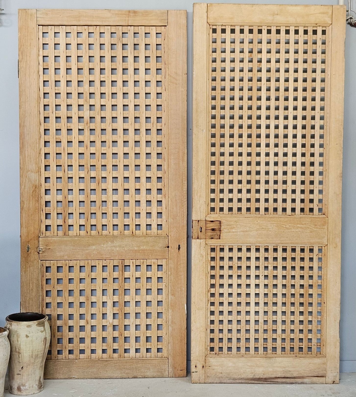 Early Pine Lattice Door