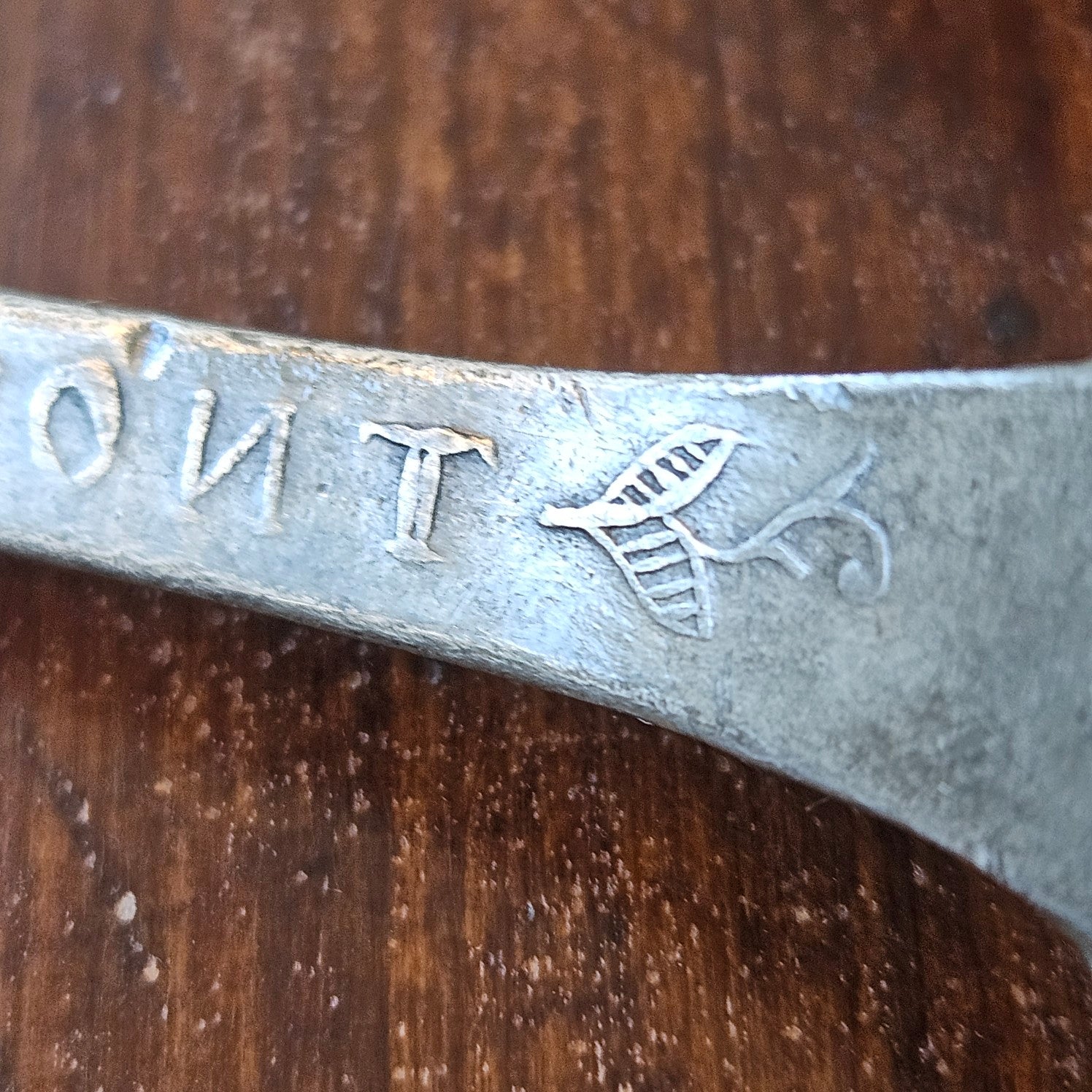 Set of French Pewter Spoons