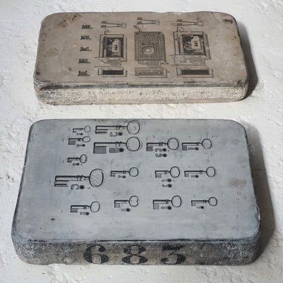 19thC Stone Print Blocks