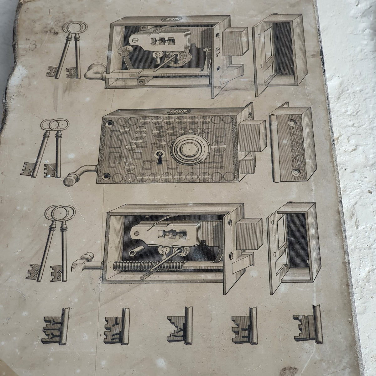 19thC Stone Print Blocks