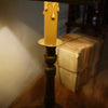French Brass Candlestick Lamp