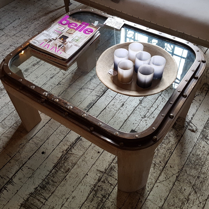 Brass Ship Hatch Table