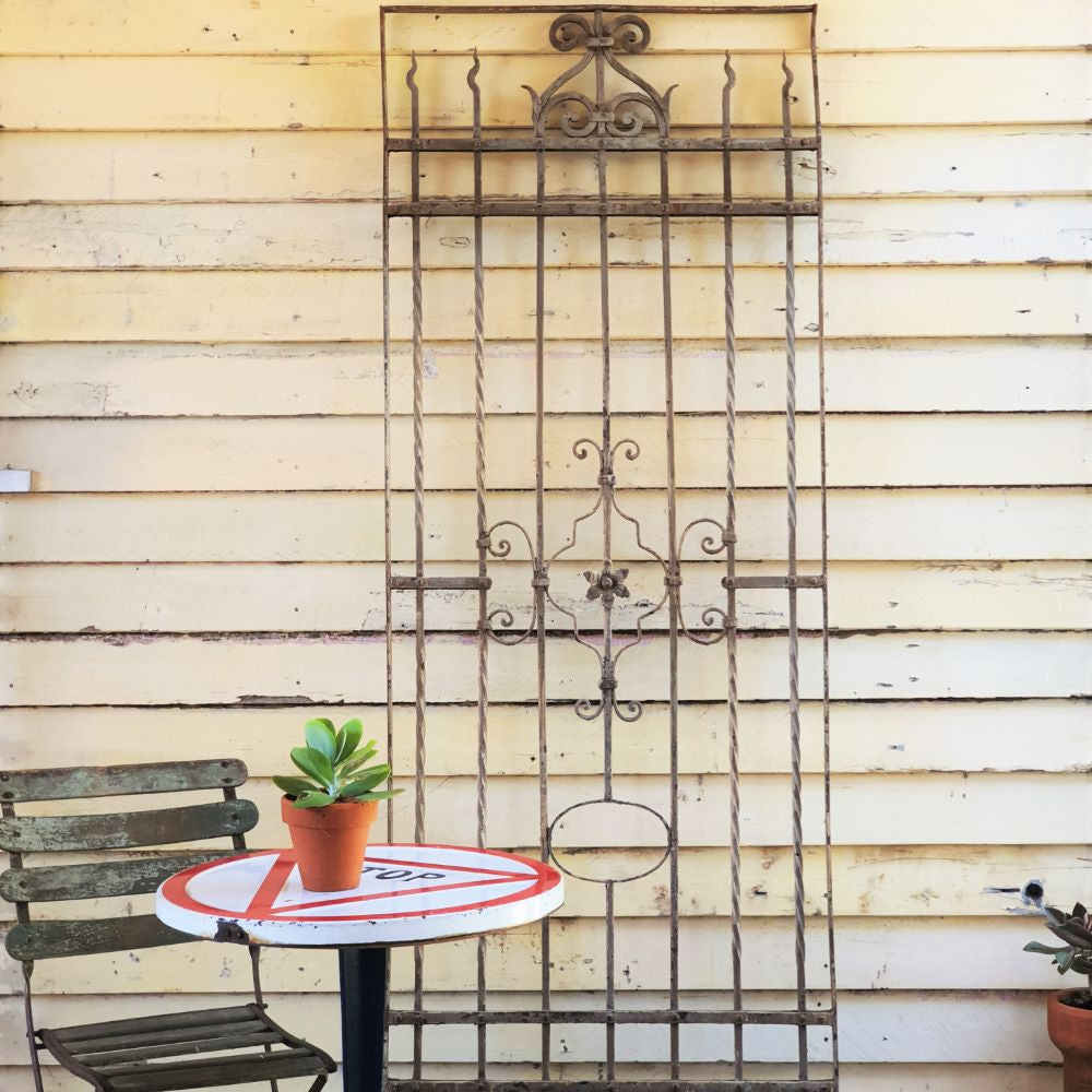 19thC Iron Grille
