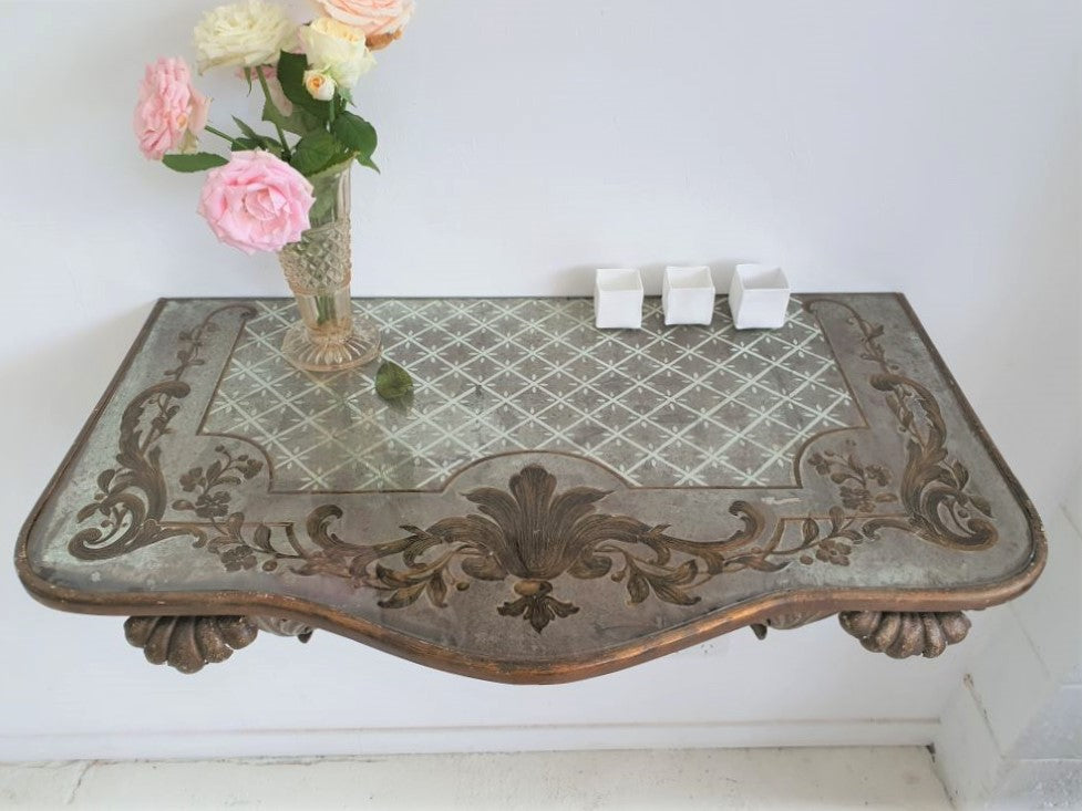 Eglomisé Parisian Console